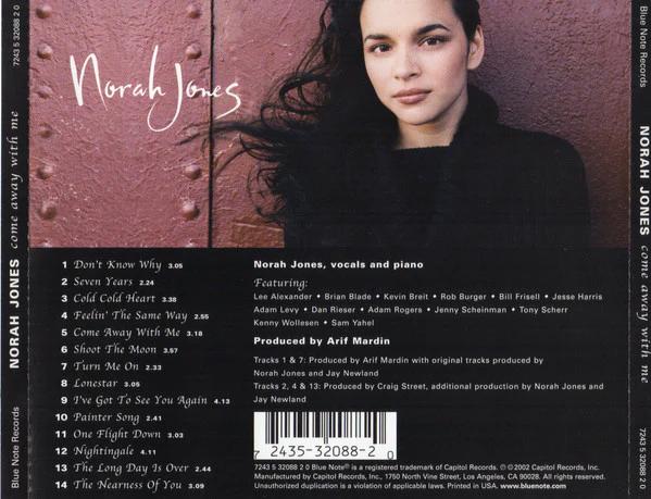 Norah Jones - Come Away With Me (CD) (NM or M-, VG+)