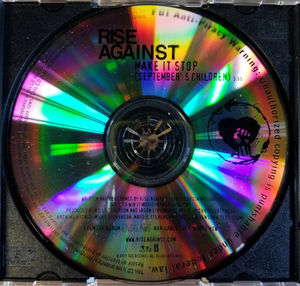 Rise Against - Make It Stop (September's  Children) (CDr) (NM or M-, Generic)