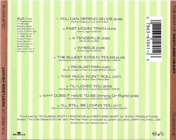 Restless Heart - The Best Of Restless Heart (CD) (VG+, VG+)