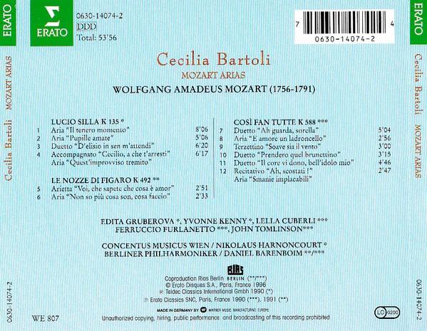 Cecilia Bartoli - Mozart Arias (CD) (NM or M-, VG+)