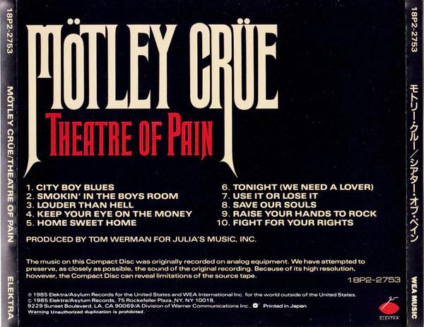 Mötley Crüe - Theatre Of Pain (CD) (NM or M-, VG+)