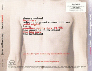 John Cougar Mellencamp - Dance Naked (CD) (VG+, VG+)