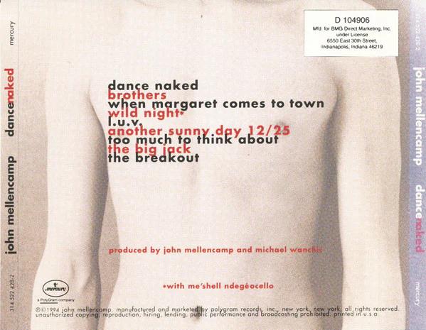 John Cougar Mellencamp - Dance Naked (CD) (VG+, VG+)