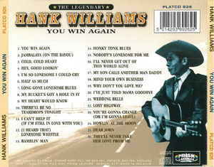 Hank Williams - You Win Again (CD) (VG+, VG+)