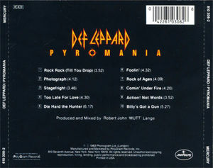 Def Leppard - Pyromania (CD) (NM or M-, VG+)