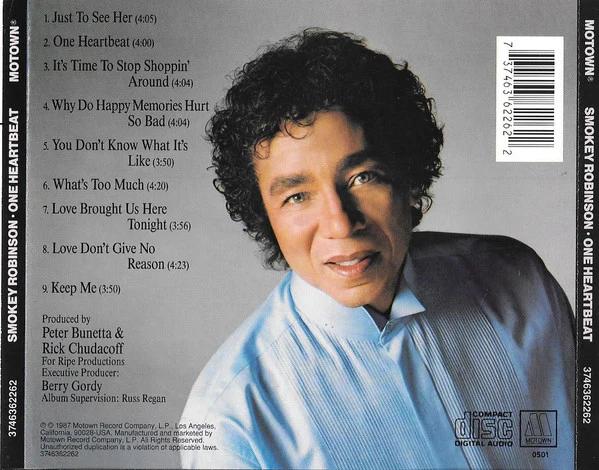 Smokey Robinson - One Heartbeat (CD) (NM or M-, VG+)