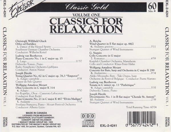 Various - Classics For Relaxation - Volume One (CD) (NM or M-, NM or M-)