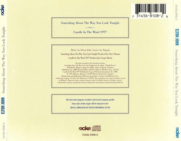 Elton John - Something About The Way You Look Tonight / Candle In The Wind 1997 (CD) (M, M)