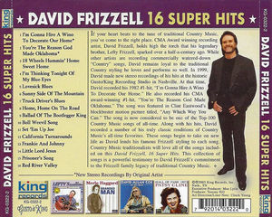 David Frizzell - 16 Super Hits (CD) (VG, VG+)