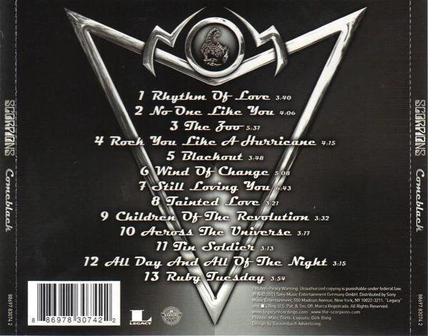 Scorpions - Comeblack (CD) (NM or M-, VG+)