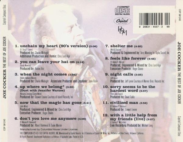 Joe Cocker - The Best Of Joe Cocker (CD) (VG+, VG+)