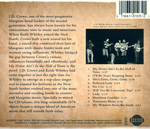 J.D. Crowe & The New South - My Home Ain't In The Hall Of Fame (CD) (NM or M-, VG+)