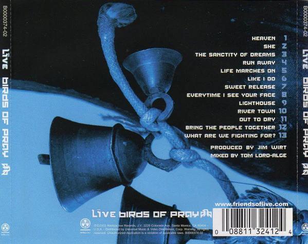 Live - Birds Of Pray (CD) (NM or M-, VG+)