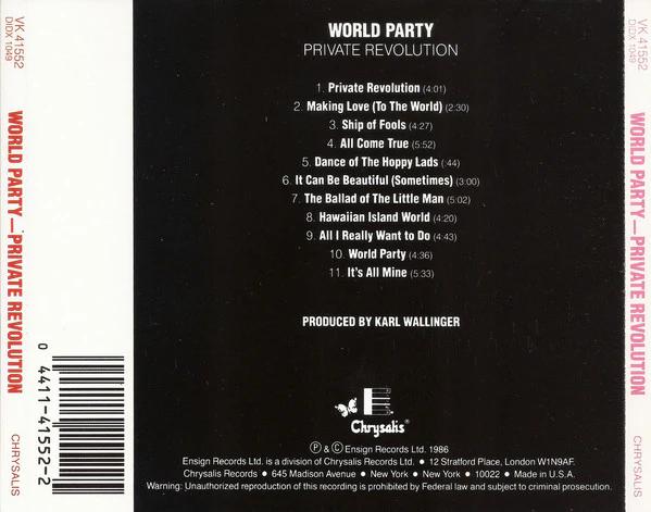 World Party - Private Revolution (CD) (VG+, VG+)
