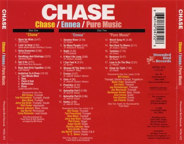 Chase  - Chase/Ennea/Pure Music (CD) (VG+, VG+)