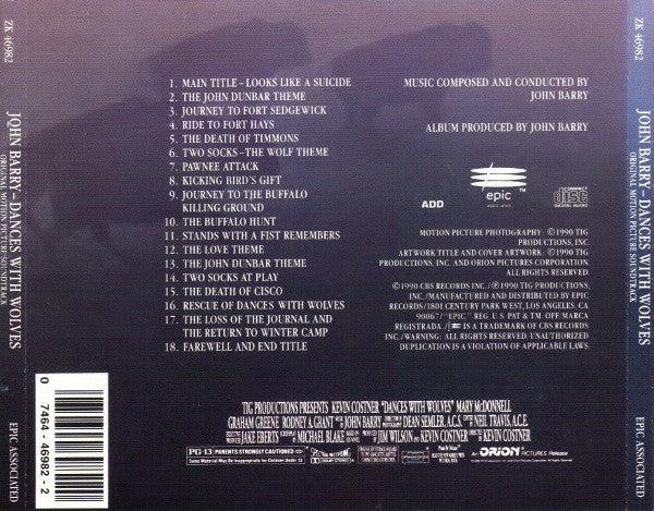John Barry - Dances With Wolves - Original Motion Picture Soundtrack (CD) (NM or M-, VG+)