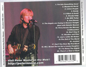 Peter Noone - Greatest Hits, Live (CD) (NM or M-, NM or M-)