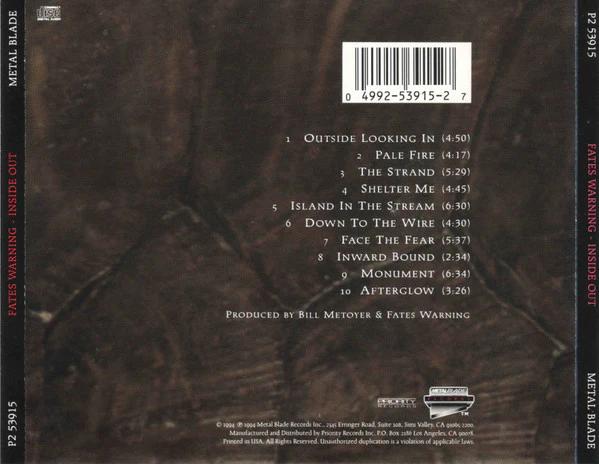 Fates Warning - Inside Out (CD) (VG+, VG+)