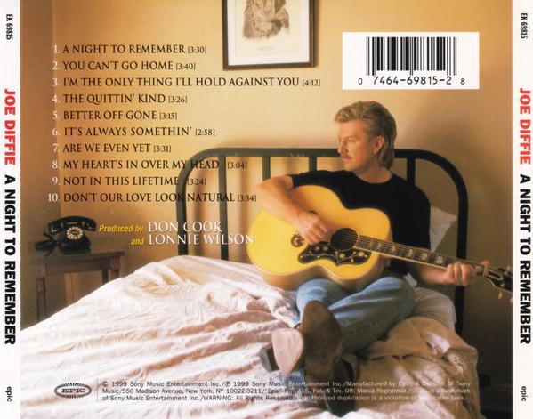 Joe Diffie - A Night To Remember (CD) (VG+, VG+)