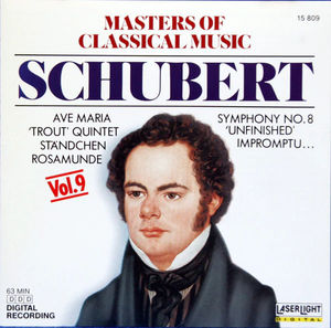 Franz Schubert - Masters Of Classical Music Vol.9 Schubert (CD) (NM or M-, NM or M-)