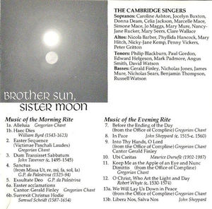 John Rutter, The Cambridge Singers - Brother Sun, Sister Moon (CD) (VG+, VG+)