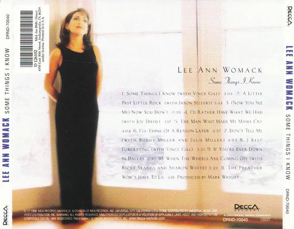 Lee Ann Womack - Some Things I Know (CD) (NM or M-, VG+)