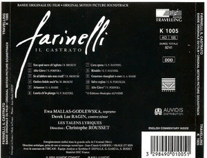 Christophe Rousset - Farinelli, Il Castrato (Bande Originale Du Film - Original Motion Picture Soundtrack) (CD) (NM or M-, VG+)