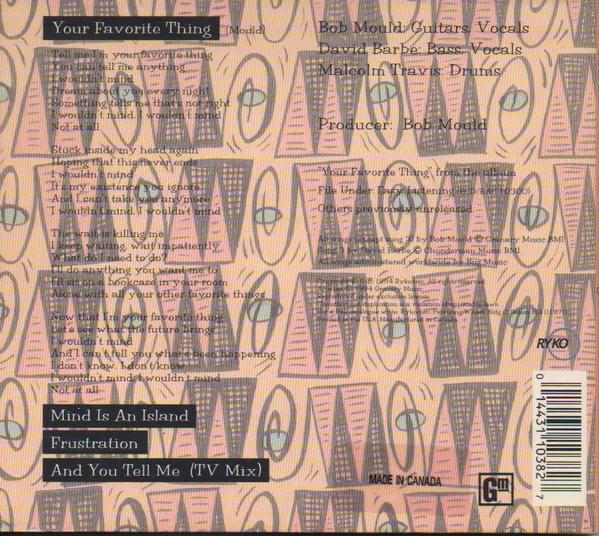 Sugar  - Your Favorite Thing (CD) (VG+, VG+)