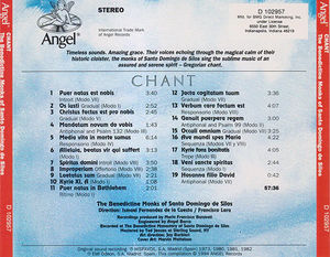 Coro De Monjes Del Monasterio De Santo Domingo De Silos - Chant (CD) (NM or M-, VG+)