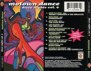 Various - Motown Dance (Disco Nights Vol. 9) (CD) (VG+, VG+)