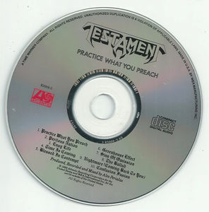 Testament  - Practice What You Preach (CD) (NM or M-, VG+)