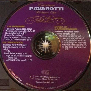 Luciano Pavarotti - Legendary Tenors: Luciano Pavarotti, Volume 1 (CD) (NM or M-, NM or M-)