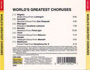 Various - World's Greatest Choruses (CD) (NM or M-, NM or M-)