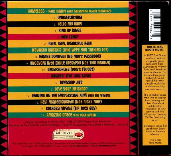 Ladysmith Black Mambazo - The Warner Brothers Collection (CD) (VG+, VG+)