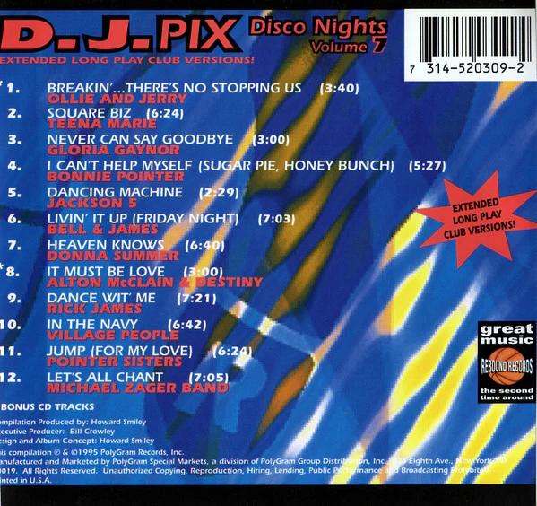 Various - D.J. Pix (Disco Nights Volume 7) (CD) (VG+, VG+)