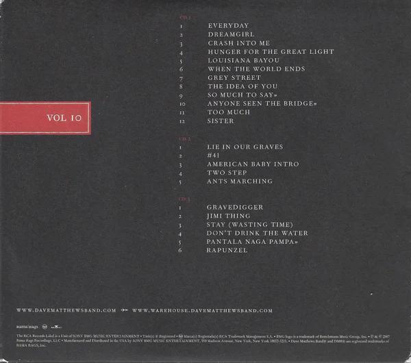 Dave Matthews Band - DMB Live Trax Vol. 10 (CD) (VG+, VG+)