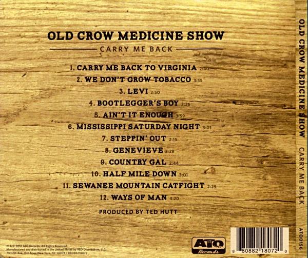 Old Crow Medicine Show - Carry Me Back (CD) (NM or M-, VG+)