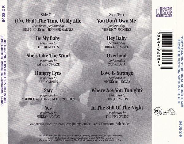 Various - Dirty Dancing (Original Soundtrack From The Vestron Motion Picture) (CD) (VG+, VG+)