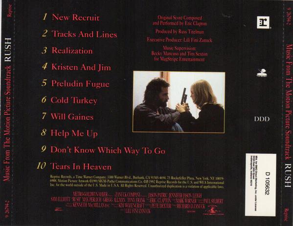 Eric Clapton - Music From The Motion Picture Soundtrack Rush (CD) (NM or M-, VG+)
