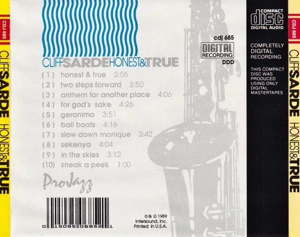 Cliff Sarde - Honest & True (CD) (VG+, VG+)