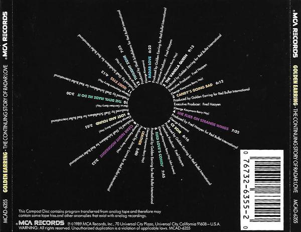 Golden Earring - The Continuing Story Of Radar Love (CD) (VG, VG+)