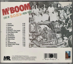 M'Boom Re:percussion Ensemble - Live at S.O.B.'s - New York (CD) (NM or M-, VG+)