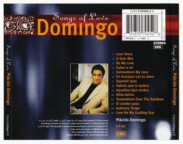 Placido Domingo - Songs Of Love (CD) (M, M)