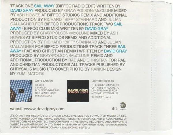 David Gray - Sail Away (CD) (NM or M-, VG+)