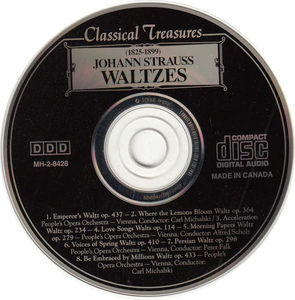People's Opera Orchestra - Johann Strauss Waltzes (CD) (NM or M-, NM or M-)