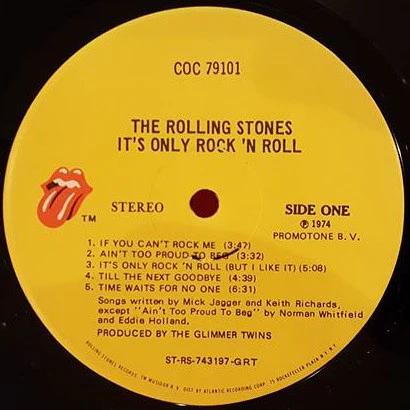 The Rolling Stones - It's Only Rock 'N Roll (Vinyl) (VG+, VG+)