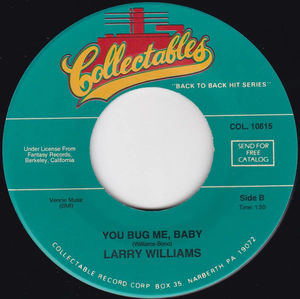 Larry Williams  - Bony Moronie / You Bug Me, Baby (Vinyl) (VG+, Generic)