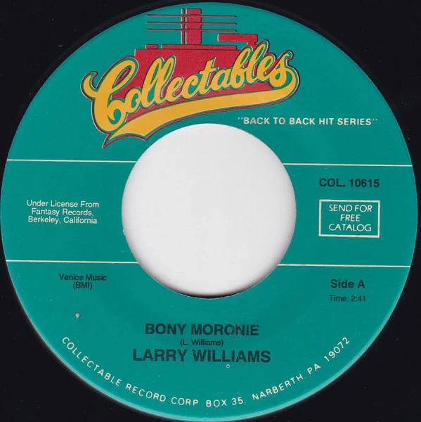 Larry Williams  - Bony Moronie / You Bug Me, Baby (Vinyl) (VG+, Generic)