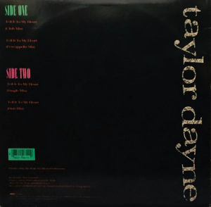 Taylor Dayne - Tell It To My Heart (Vinyl) (NM or M-, VG+)