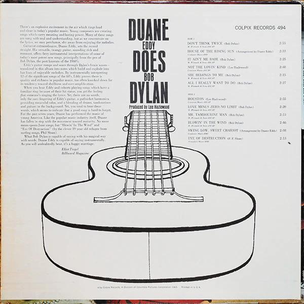 Duane Eddy - Duane Eddy Does Bob Dylan (Vinyl) (VG+, G+)